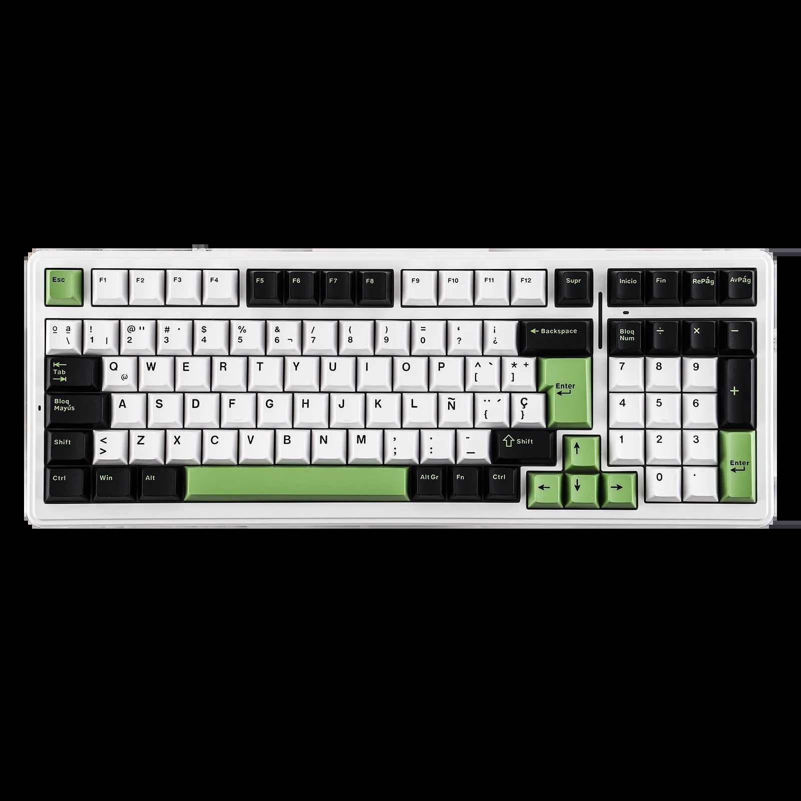 AULA F99 ISO-ES 96% QWERTY Layout Hot-Swap Spanish Gaming Keyboard with Cable RGB Backlighting Pre-Lubricated Linear Switch