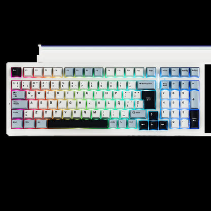 AULA F99 ISO-ES 96% QWERTY Layout Hot-Swap Spanish Gaming Keyboard with Cable RGB Backlighting Pre-Lubricated Linear Switch