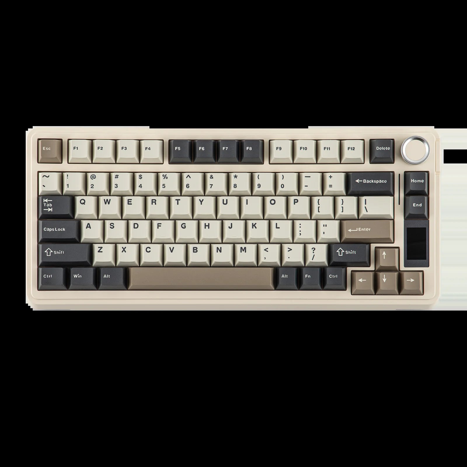 EPOMAKER X AULA EA75 MAX 75% ANSI US Layout Hot-Swap Gasket Wired/Bt/2.4Ghz Wireless Mechanical Keyboard with Screen & Knob